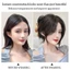 CPINCP 2 Cái / bộ Nổ Giả, Phần Mở Rộng Tóc Tự Nhiên Siêu Nhẹ, Kẹp Viền Bên Vô Hình Thời Trang Cho Nữ