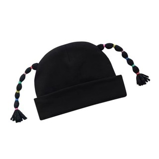 Vipdeal1 Thời Trang Trẻ Sơ Sinh Bện Tóc Giả Mũ Hai Lớp Mũ Cotton Bện Tóc Giả Bonnet Thoải Mái Mũ Cho Bé Trai Bé Gái