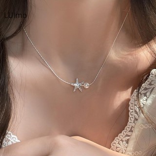 Luimo Thời Trang Bạc Sáng Sao Biển Ngọc Trai Vòng Cổ Mặt Dây Chuyền Xương Đòn Dây Chuyền Phụ Kiện Trang Sức Cho Tiệc Cưới Nữ Bé Gái Quà Tặng SBS