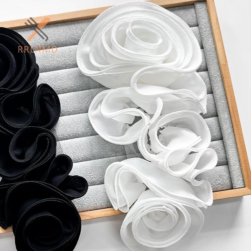 Rrlnmd 3D Hoa Trang Trí Handmade Hoa Miếng Dán DIY Ngực Hoa May Đính Cho Váy Cưới Phụ Kiện MỚI