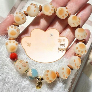 Vòng tay hạt mèo may mắn Vòng tay chân mèo thời trang dành cho nữ Quà tặng Phụ kiện trang sức