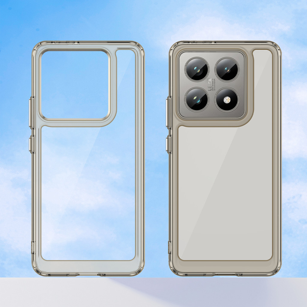 Ốp Điện Thoại Nhiều Màu Sắc Cho Xiaomi 14 14T 13 13T Pro 14 Ultra 14 Civi Poco F6 X6 M6 Pro Ốp Điện Thoại Trong Suốt Chống Sốc Cho Ốp Lưng Trong Suốt Nhiều Màu Sắc