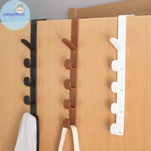 Pufangbliss Fivesegment Móc Cửa Túi Khăn Tóc Liền Mạch Giá Đỡ Nhà Phòng Ngủ Tổ Chức Bảo Quản Nhựa Màu Nguyên Chất Giá VN