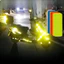 5PCS Cảnh báo an toàn ban đêm ô tô Nhãn dán phản quang đa chức năng phát sáng chống va chạm