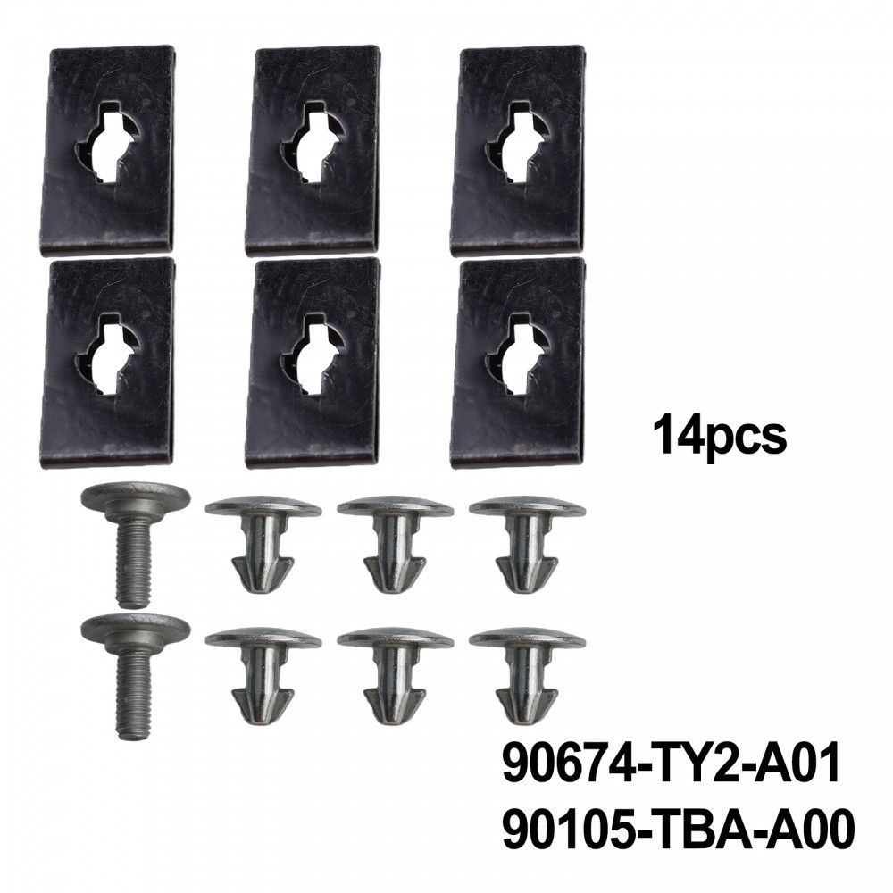 Complete Honda CR V Engine Lower Cover Screw Bolt and Clip Set for 17