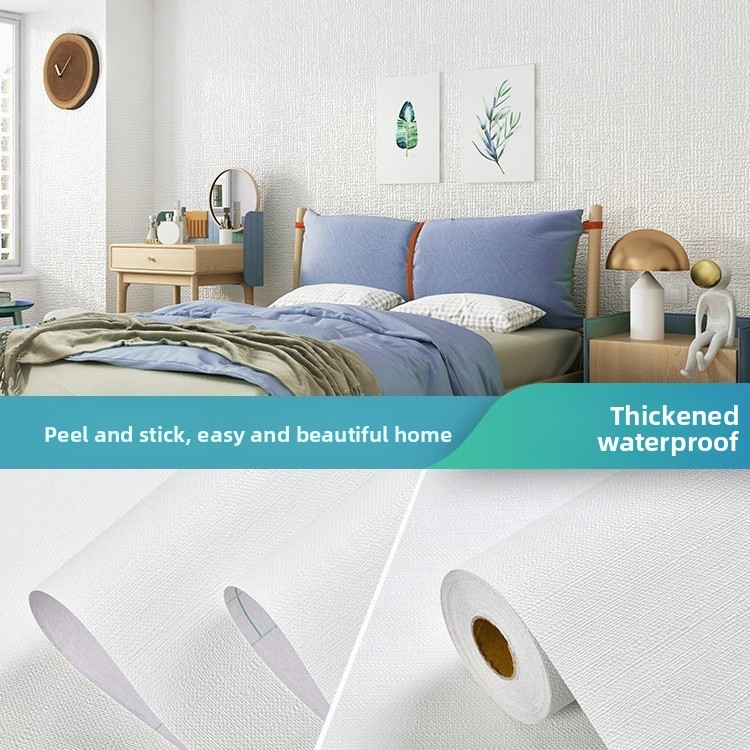 Giấy Dán Tường Chống Thấm Nước pvc Dày Tự Dính Giấy Dán Tường Cửa Phòng Tắm Giấy Dán Tường Ký Túc Xá Bàn Miếng Dán Nhà Bếp Đồng Bằng Màu Giấy Dán Tường