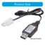 Dây Sạc USB WU 8 4V Cho Xe Điều Khiển Từ Xa Pin NiMH L6 2 2P Kết Nối