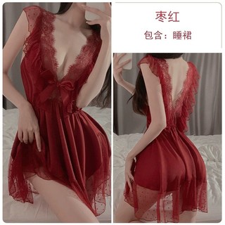 Xishi {Pure God of War} Feel Sling Nightdress Ice Silk Pyjama Nữ Pure Desire Style 20257.8