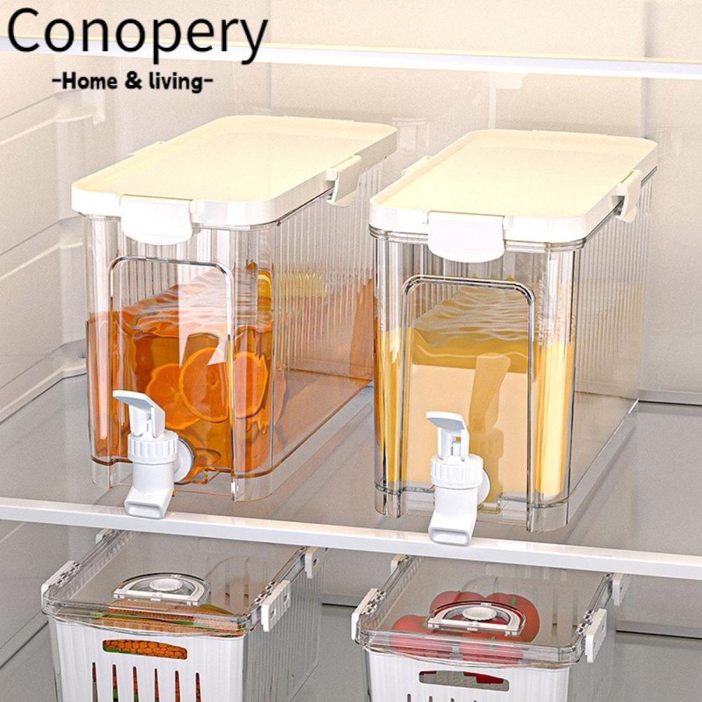 Ấm đun nước lạnh tủ lạnh CONOPERY, Ấm đun nước lạnh bền 4L có vòi, Bình đựng nước đá dung tích lớn trong suốt Cắm trại ngoài trời