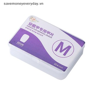 [savemoneyeveryday] 100 Chiếc Bấm Vào Đầu Móng Tay Full Cover Miếng Dán Móng Tay Giả Siêu Mỏng Gel Hệ Thống Nối Dài Móng Tay Giả Rõ Ràng Phụ Kiện Nghệ Thuật [vn]
