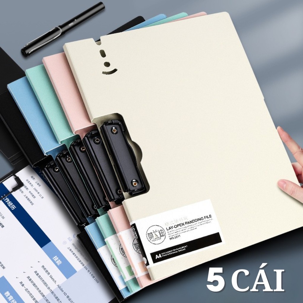 File Kẹp Tài Liệu A4 Văn Phòng, Kẹp Trình Chữ Ký Đơn Đôi Cao Cấp Chắc Chắn Nhiều Màu