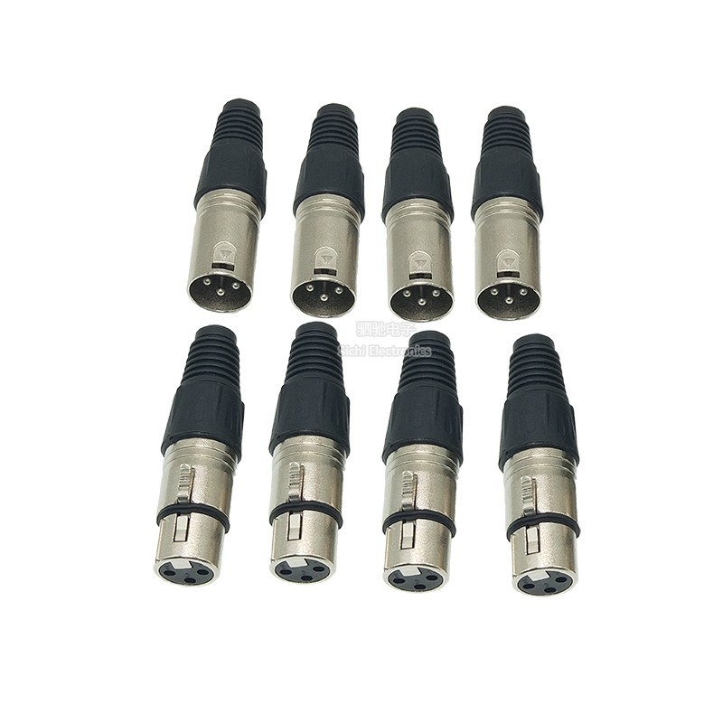 XLR 3 Lõi Nam / Nữ Thụy Sĩ XLR Nam XLR Nam Bộ Khuếch Đại Công Suất Âm Thanh Micro Cắm Nam Nữ Mông Cắm