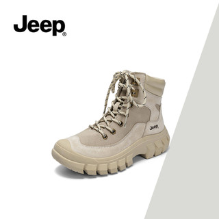 Giày bốt Martin tiện ích mới mùa thu đông Jeep dành cho nữ - Giày cao gót đế dày, Giày đi bộ đường dài ngoài trời, Giày bốt sa mạc