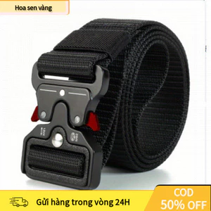 【24H】 Thắt Lưng Nam Thiết Kế Cổ Điển – Dây Nịt Thời Trang, Đa Năng, Snap Mở Nhanh, Đi Chơi – Tập Luyện