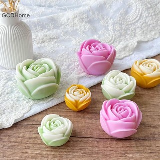 GCDHome Đa Kích Thước 3D Hình Hoa Hồng Silicon Khuôn Nến Khuôn Xà Phòng Handmade Khuôn Trang Trí Bánh Cưới Thạch Quà Tặng Ngày Lễ Tình Nhân DIY HOT