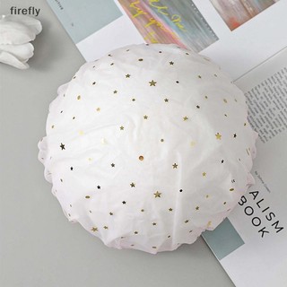 [Firefly] Nhà Bếp Hai Lớp Nữ Dầu Nhẹ Chống Khói Tắm Chống Thấm Nước Người Lớn Phụ Nữ Tắm Dầu Gội Dễ Thương Lấp Lánh [VN]