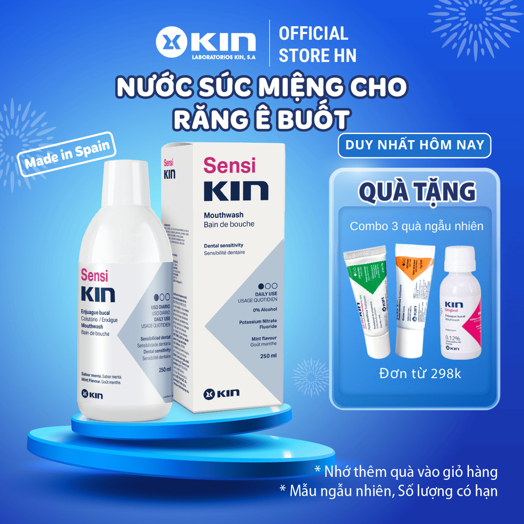 Nước Súc Miệng Sensi Kin Cho Răng Ê Buốt, Nhạy Cảm 250ml | Shopee Việt Nam