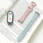 Dây silicon khắc hoa hướng dương cho Xiaomi Mi Band 10/9/8 NFC, vòng thay thế cho dây đồng hồ thông minh