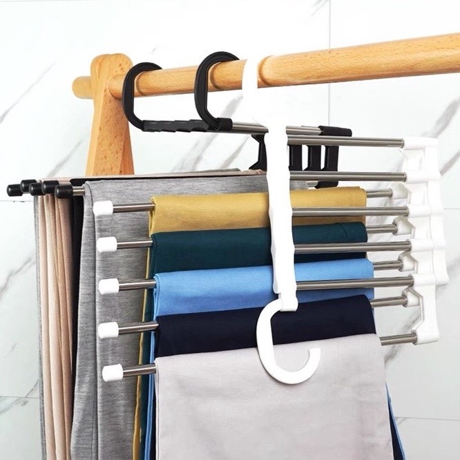 Móc treo quần áo, móc treo đồ đa năng thông minh gấp gọn