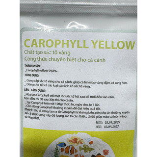 Gói Bột 5gram Carophyll Chất tạo sắc tố vàng dành cho cá cảnh ACPharno tăng màu vàng