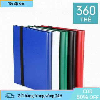 [COD] 【48h】Sổ đựng thẻ 3x3 chứa 360 sổ card đựng thẻ túi đựng thẻ 9 túi Thẻ tải bên bền gấp sổ card túi đựng thẻ