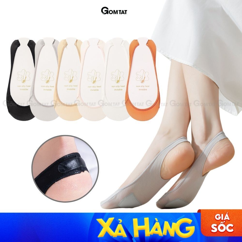 Tất vớ lười nữ đi giày cao gót GOMTAT, chất liệu cotton êm chân hút ẩm khử mùi thoáng khí - CAOGOT-SUX-19218-1DOI
