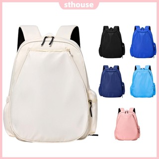 Túi đeo sau thể thao di động bằng Nylon dành cho nữ Túi đựng vợt tennis chống nước Túi thể thao đa chức năng dành cho ngăn cầu lông & giày tennis Pickleball [sthouse.vn]