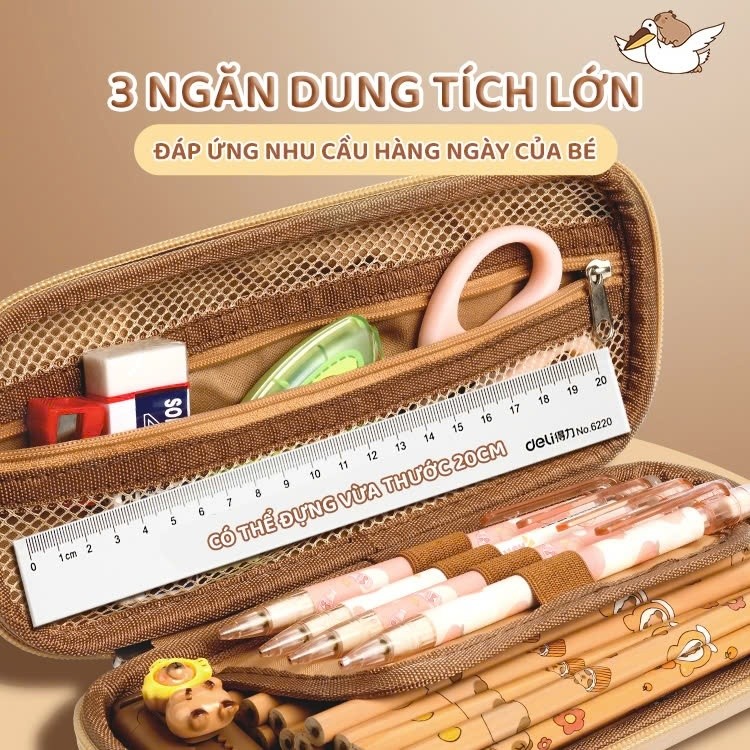 "Hộp Bút Học Sinh In 3D Độc Đáo - Hộp Đựng Bút Có Ngăn Kéo Tiện Lợi, Thiết Kế Hoạt Hình Cute Cho Bé  "