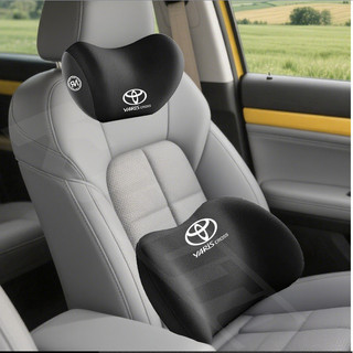 Toyota Yaris Cross Car Memory Foam Neck Gối Bảo Vệ Thắt Lưng Đệm Thắt Lưng Đệm Tựa Đầu Ô Tô Đệm Cho Yaris Cross AC200 2022 2023 2024 G V S HEV Nội Thất