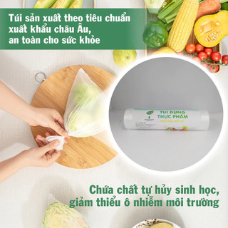 Túi nilon đựng thực phẩm tự hủy eco 0.5kg phân hủy sinh học đủ size cao cấp