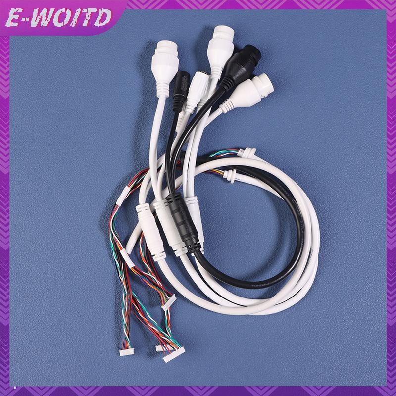 E-WOITD 12Pin 8 / 10Core POE Cổng Mạng Nữ Dây Điện Kết Nối Cáp IP Dome Giám Sát Camera HNVN
