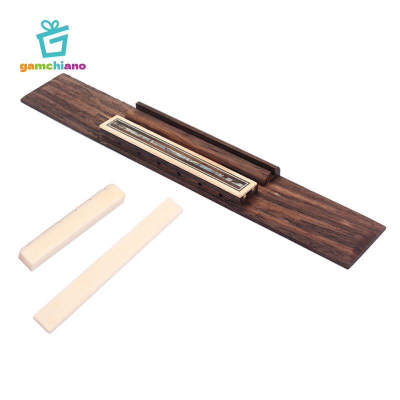 Cầu đàn guitar 6 dây có đai ốc yên ngựa cho đàn guitar cổ điển Acoustic Accs