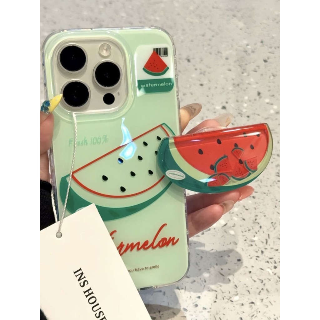 【✨Spot】[Đế chuối dưa hấu + Vỏ điện thoại] ốp lưng iphone 16pro /Apple 15 promax / 14plus, chống sốc