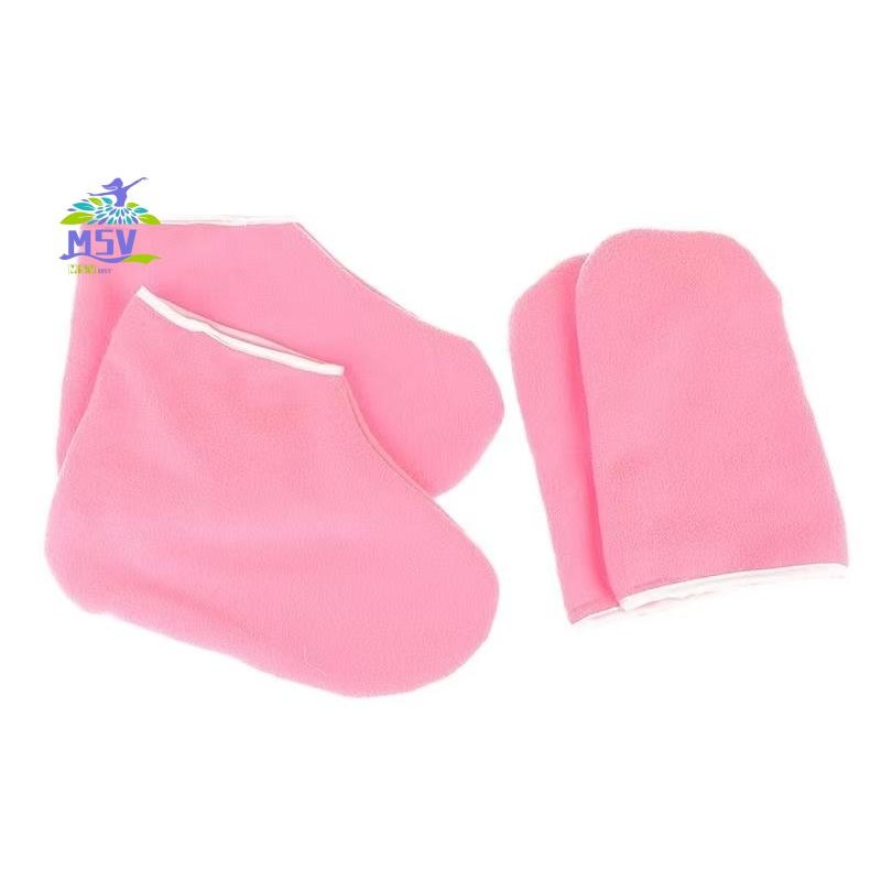 Paraffin Wax Cotton Foot Spa Booties - Tất mặt nạ dưỡng ẩm dưỡng ẩm để tắm