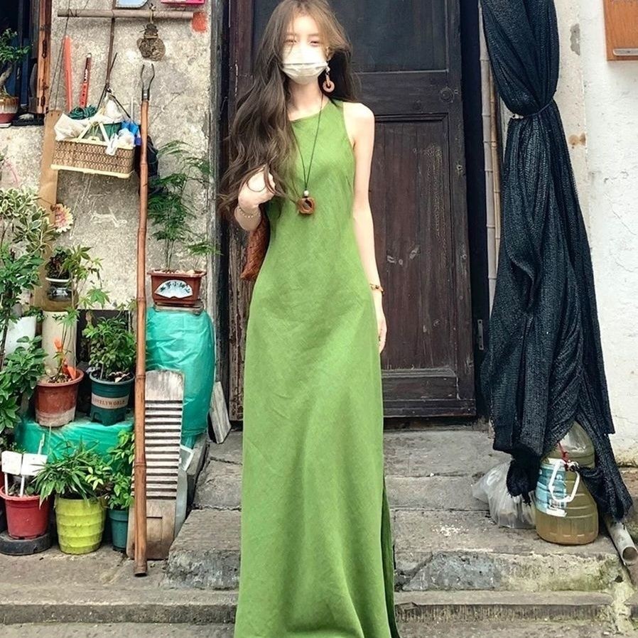 Áo vest mori phong cách siêu cổ tích màu xanh không tay, thiết kế mới cho mùa hè với chất liệu cao cấp và co giãn nhẹ.