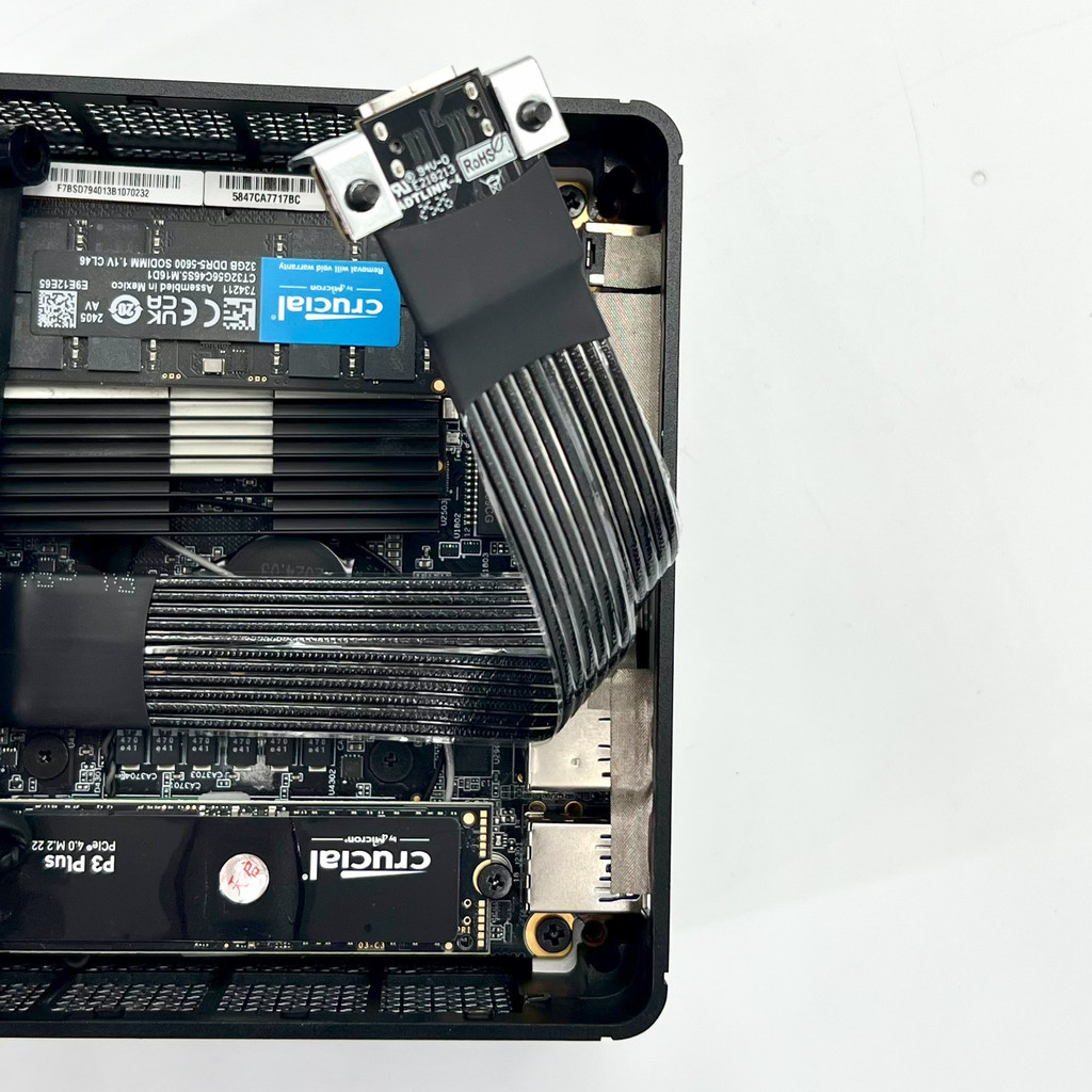 Cáp ADT-Link PCI-E 4.0 X4 Gen4 64Gbps M.2 NVME Sang OCuLink SFF-8611 SFF-8612 Card Đồ Họa Cáp Nối Dài Bên Ngoài