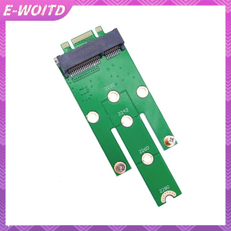 E-WOITD NGFF M.2 B Chìa Khóa Sang MSATA PCI-E PCI-Express SATA 3.0 SSD Hỗ Trợ Khe Cắm Chế Độ B MSATA Nam Bộ Chuyển Đổi Thẻ Cho 2242 / 2260 E-WOITD