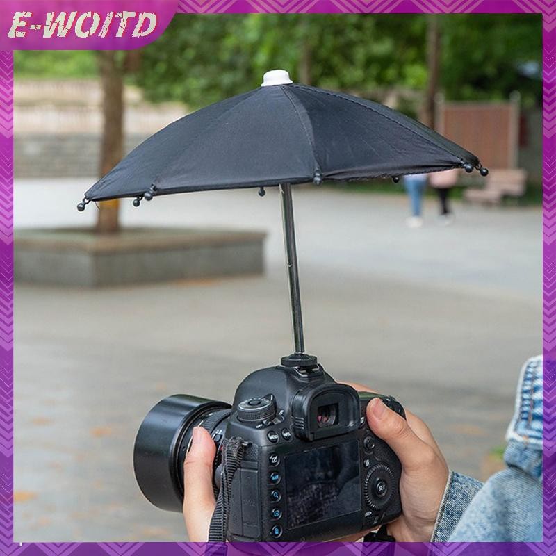E-woitd 27CM Màu Camera Ô Che Nắng Giá Đỡ Mưa Cho Máy Ảnh Chung Ô Chụp ...