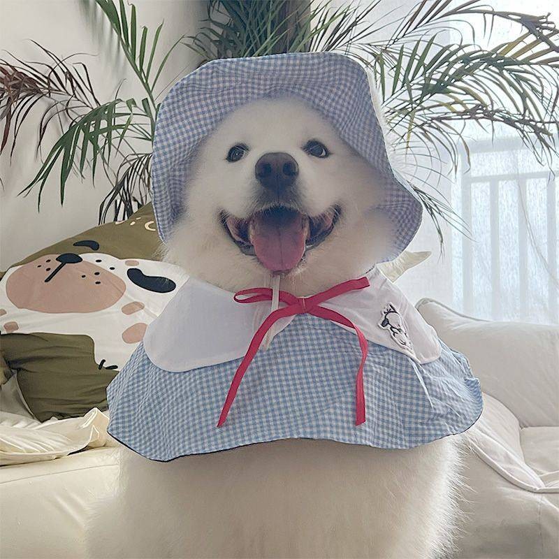 【Ready Stock】 2025 Pet New Sun Protection Headdress Dog Supplies Hat Ear Sun Hat Cute Pet Bucket Hat zrOF