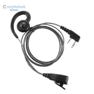 Tai nghe xoay 180° 1,2m 2 chân có mic PTT cho bộ đàm 2 chiều Kenwood/Motorola/Baofeng
