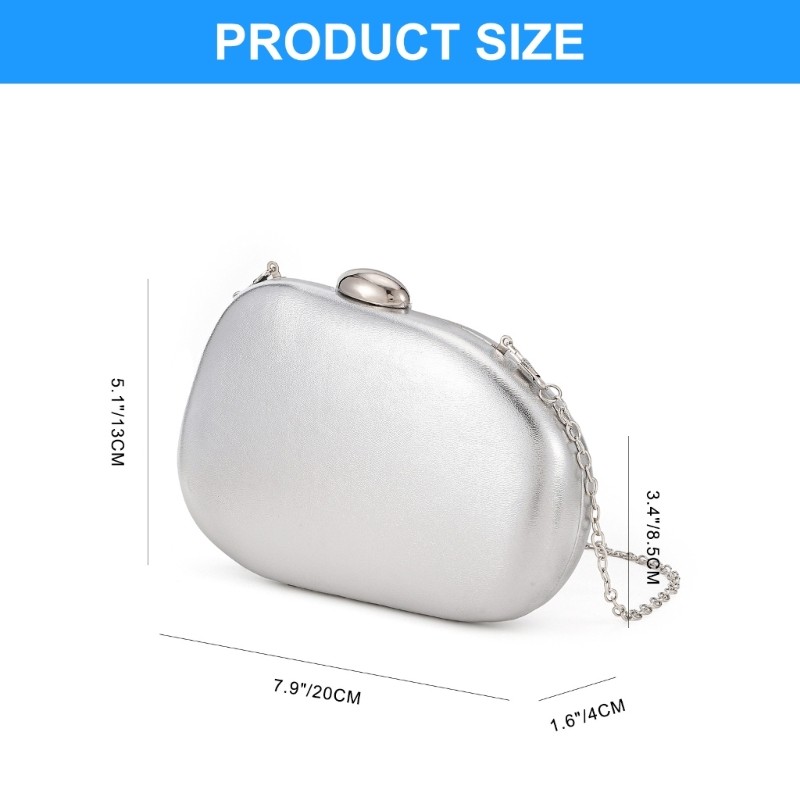 Boom Đeo Ngang Ví Dạ Hội Ly Hợp Túi Dành Cho Nữ Đeo Vai Không Đều Túi Đeo Ngang Thời Trang Túi Xách Satchel Ví Quà Tặng