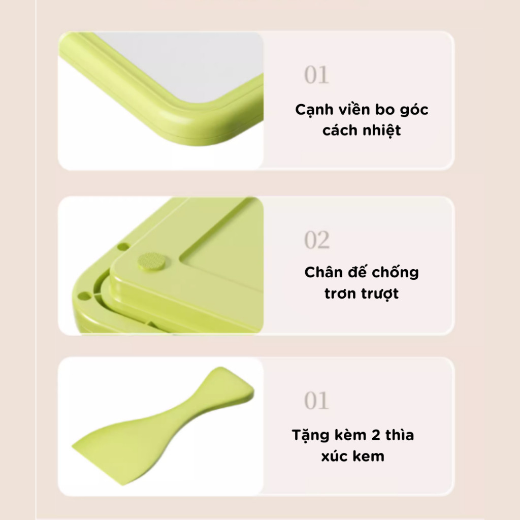 Máy Làm Kem Cuộn Mini Cho Bé Tại Nhà Không Dùng Điện Inox 304 An Toàn Làm Kem Trong 2 Phút