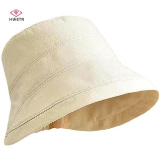 HWETR Nón Che Nắng Nữ Vải Cotton Trơn, Rộng Vành, Gấp Gọn, Phù Hợp Mùa Hè