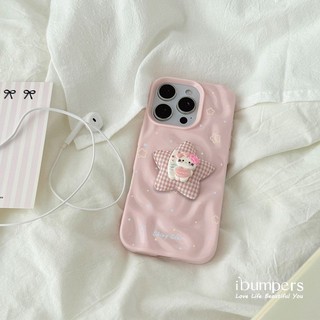Ibumpers Hàn Quốc Họa Tiết Ngôi Sao 3D Hoạt Hình Ngôi Sao Trang Trí Ốp lưng iPhone 11 12 13 14 15 16 Pro Max 3D Meteorite Ốp Lưng Silicon Mềm Chống Sốc
