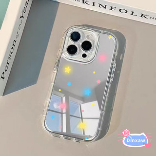 Ốp Điện Thoại Gương Ngôi Sao Dễ Thương Cho OPPO A73 A53 A53S A31 A9 A5 2020 R17 R15 F11 5G 4G Ốp Lưng Đầy Màu Sắc Đơn Giản Mềm Chống Sốc Trong Suốt