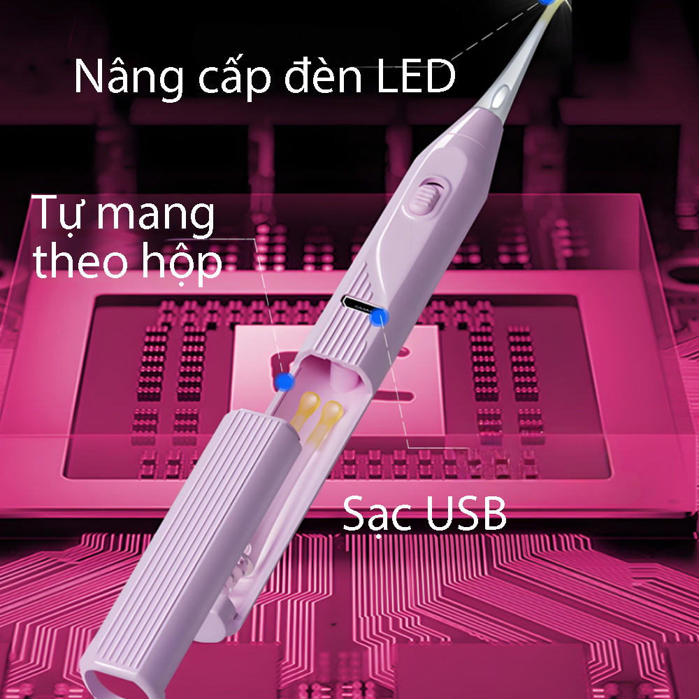 Dụng Cụ Vệ Sinh Tai Có Đèn led Bằng Silicon Mềm Cho Bé