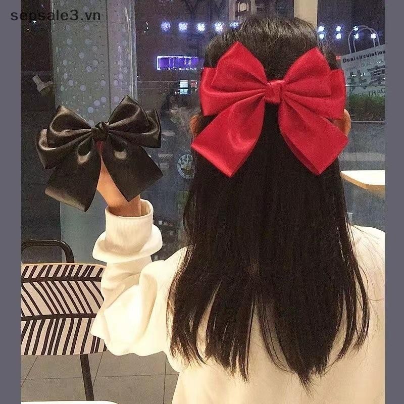 # sepsale # Màu Nơ Ruy Băng Nữ Mới Nơ Barrettes Nữ Đuôi Ngựa Kẹp Bé Gái Phụ Kiện Tóc Quà Tặng.