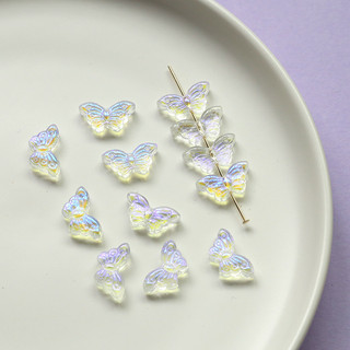 Xianmei Retro Bướm Ma Thuật Nhiều Màu Sắc Hạt Thủy Tinh Đính Hạt Chất Liệu diy Handmade Trang Sức Vòng Tay Vòng Cổ Kẹp Tóc Phụ Kiện