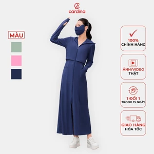 Áo chống nắng nữ CARDINA thiết kế 2 tầng Icetext 2 lớp chống tia cực tím hiệu quả cs UPF 50+4CHT01