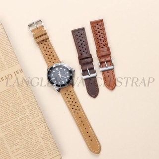 Sáp Dầu Da Thật Chính Hãng Dây Đeo Đồng Hồ 18mm 20mm 22mm Retro Vintage Matte Da Bò Đồng Hồ Vòng Tay Nam Nữ Đồng Hồ Phụ Kiện Cổ Điển Cổ Tay Da Bò